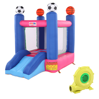 Inflatable Jumping Castle with Slide ，include Air Blower