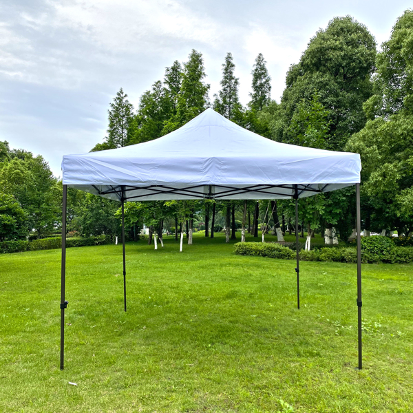 10x10 Ft Outdoor Easy Pop up Canopy Tent, Folding Portable Tent,White