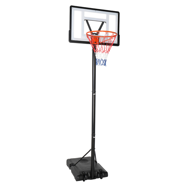 Basketballständer Basketballkorb mit Ständer Tragbar Korbanlage Outdoor Basketballanlage Höhenverstellbar von 210 bis 305 cm 