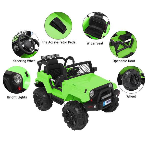 LEADZM LZ-905 Remodeled Dual Drive 45W * 2 Battery 12V7AH * 1 With 2.4G Remote Control Green