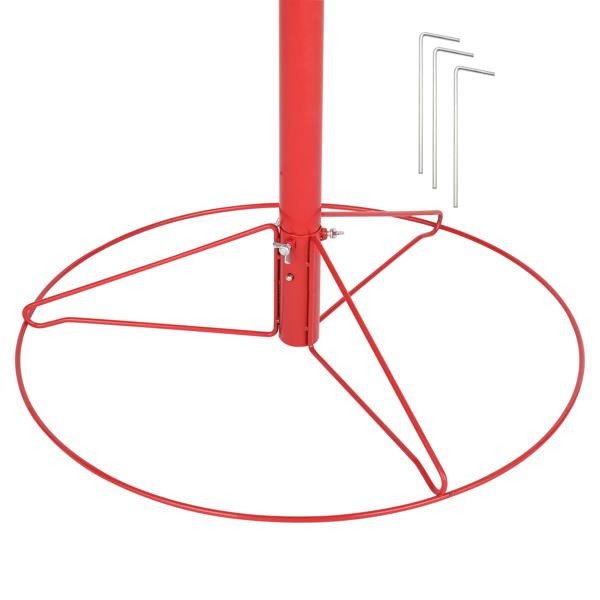 132*63.5*63.5cm Frisbee Holder Red