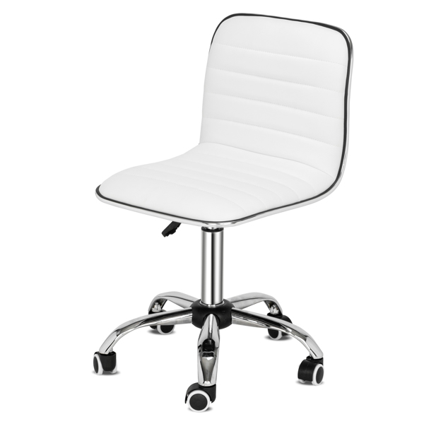 FCH Horizontal Bar Chair Office Chair Armless White