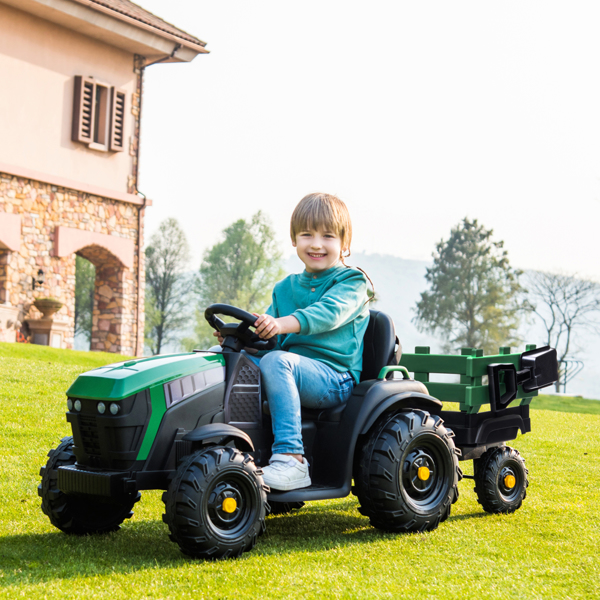 LZ-925 Agricultural Vehicle Battery 12V7AH * 1 Without Remote Control with Rear Bucket Green