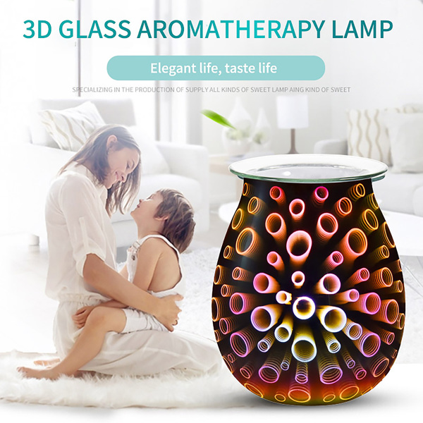 Aroma Electric Wax Melt Burner 3D Lamp Night Light Wax Warmer