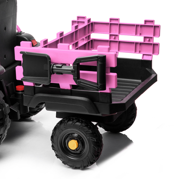 LZ-925 Agricultural Vehicle Battery 12V7AH * 1 Without Remote Control with Rear Bucket Pink