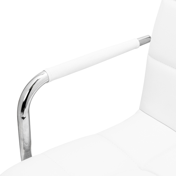 FCH 9 Grid Bar Chair Office Chair with Armrest White