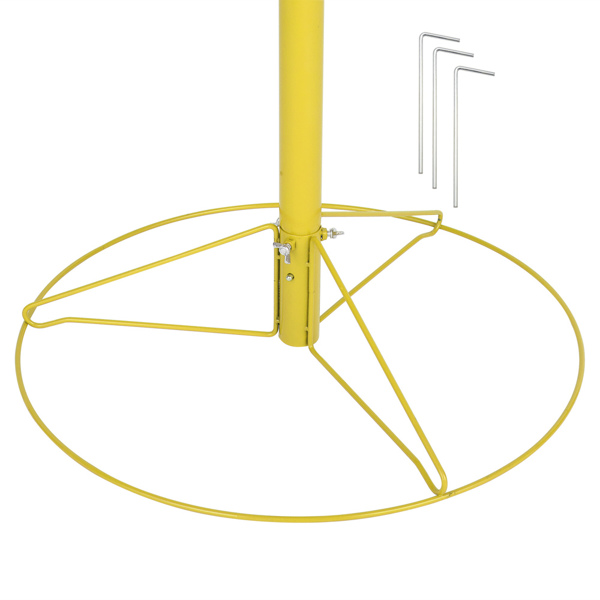 132*63.5*63.5cm Frisbee Holder Yellow