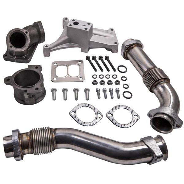 Bellowed Up Pipes+Housing&Turbo Pedestal for Ford 7.3L 94-97 Powerstroke Diesel