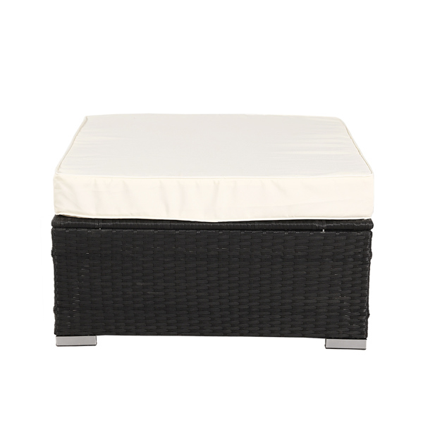 1pcs Rattan Ottoman Sofa