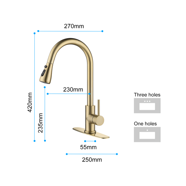  Kitchen Faucet with Pull Out Spraye