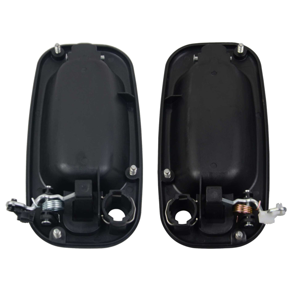 Door Handles Outside Exterior Black Front Left & Right Pair Set 15034985 15034986 For Cadillac Escalade Chevrolet Avalanche GMC Sierra 2000-2006