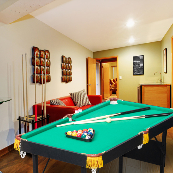 119*66*73cm Foldable Billiard Table Green 