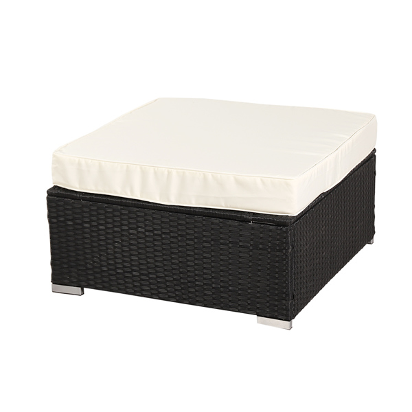 1pcs Rattan Ottoman Sofa