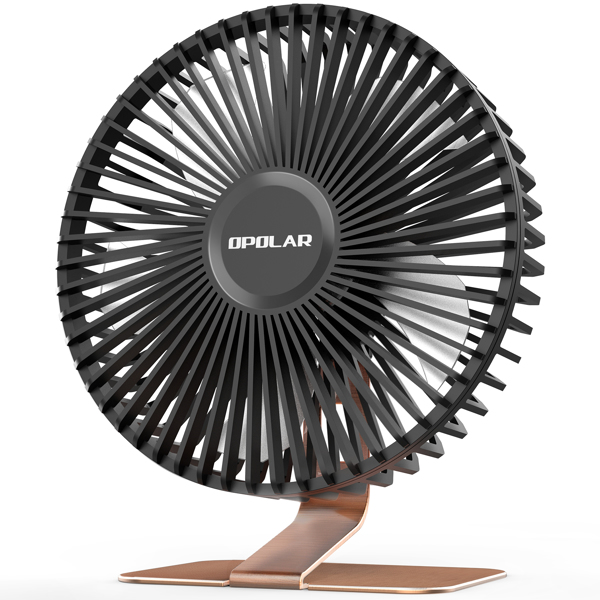 (ABC)6 INCH USB Desk Fan with Upgraded Strong Airflow, 4 Speeds, Whisper Quiet Desktop Office Table Fan, 90° Adjustable Tilt Angle for Better Cooling,4.9 ft Cord, Brown（亚马逊禁售)