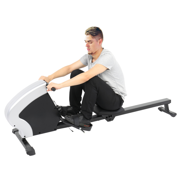 Household Foldable Reluctance Rowing Device Black