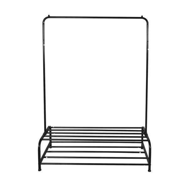 Clothing Garment Rack with Shelves, Metal Cloth Hanger Rack Stand Clothes Drying Rack for Hanging Clothes