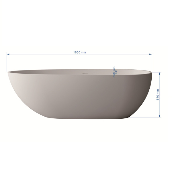 Solid Surface Freestanding Bathtub