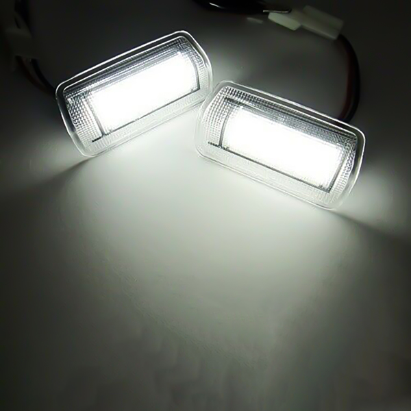 2x White LED Door Courtesy Lights Lamps For Toyota Sequoia Tundra 86 Camry Lexus