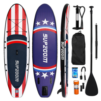 SUPZOOM Big Star Inflatable 10\\'6×32\\"×6\\" SUP for All Skill Levels Everything Included with Stand Up Paddle Board, Paddle, Hand Pump, ISUP Travel Backpack, Leash, Waterproof Bag, Repair Kit