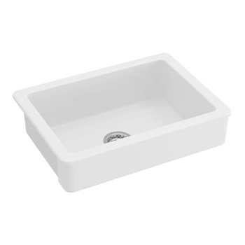 24\\"L x 19\\" W Farmhouse/Apron Front White Ceramic Kitchen Sink