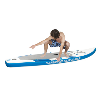 11 Feet Paddle Board Inflatable Surfboard Blue and White