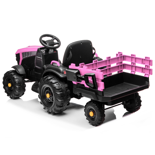 LZ-925 Agricultural Vehicle Battery 12V7AH * 1 Without Remote Control with Rear Bucket Pink