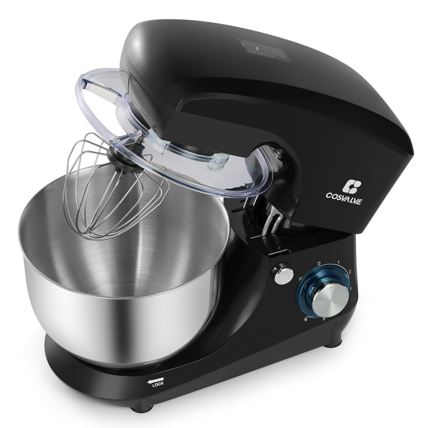 Stand Mixer 5.5L Stainless Steel Bowl Black