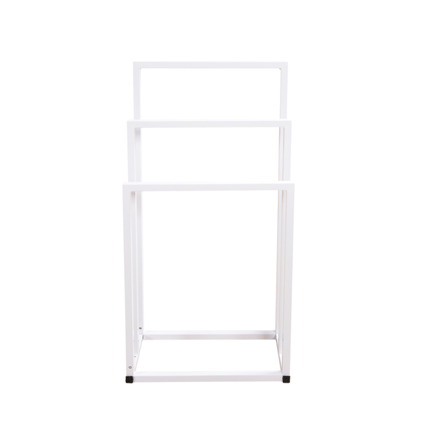 Metal Freestanding Towel Rack 3 Tiers Hand Towel Holder Organizer for Bathroom Accessories,White