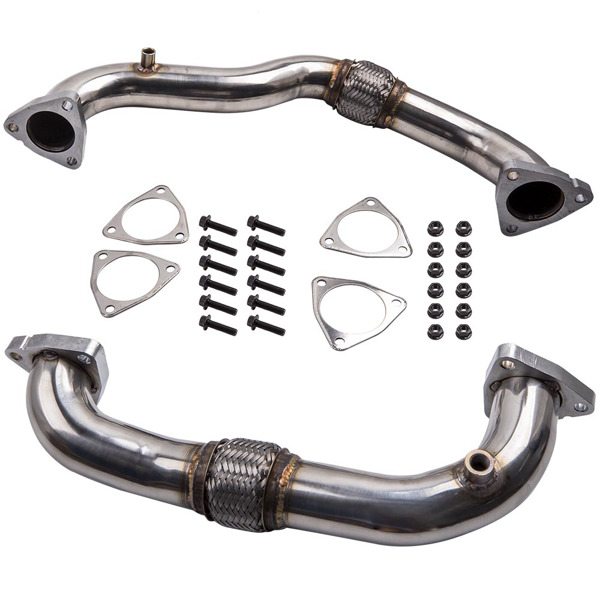 Heavy Duty Polished Up Pipes For Ford 6.4L Powerstroke Diesel 2008-2010