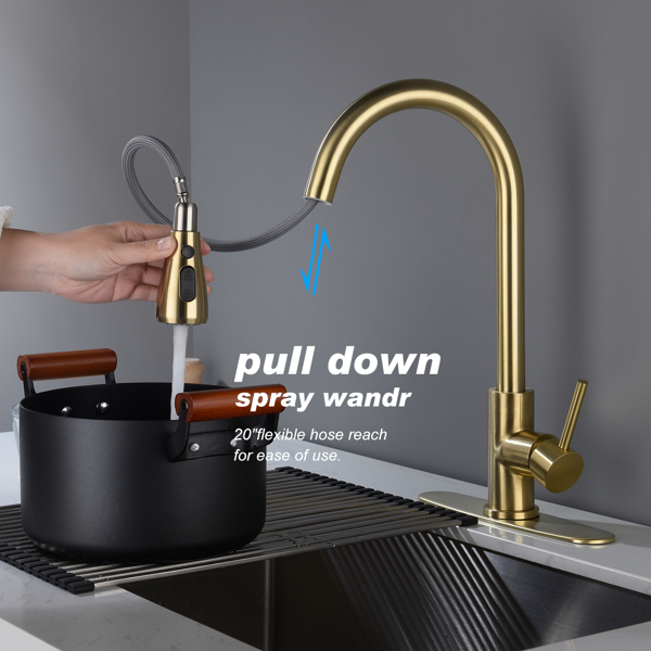  Kitchen Faucet with Pull Out Spraye