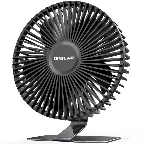 6 INCH USB Desk Fan with Upgraded Strong Airflow, 4 Speeds, Whisper Quiet Desktop Office Table Fan, 90° Adjustable Tilt Angle for Better Cooling,4.9 ft Cord, Black（亚马逊禁售)