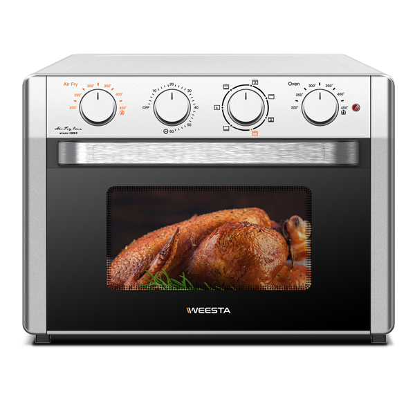 Prohibit Amazon sales. Air Fryer Toaster Oven 24 Quart - 7-In-1 Convection Oven with Air Fry, Roast, Toast, Broil & Bake Function  for Countertop - Kitchen Appliances for Cooking Chicken, Steak & Pizz