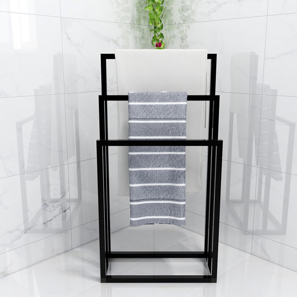 Metal Freestanding Towel Rack 3 Tiers Hand Towel Holder Organizer for Bathroom Accessories