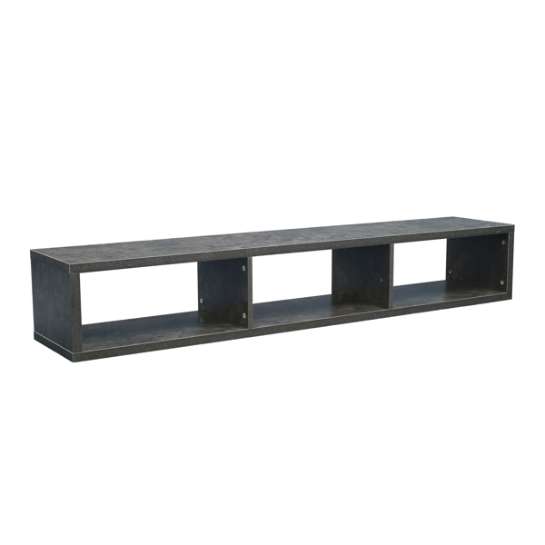 Shallow Floating TV Console, 60"，Grey