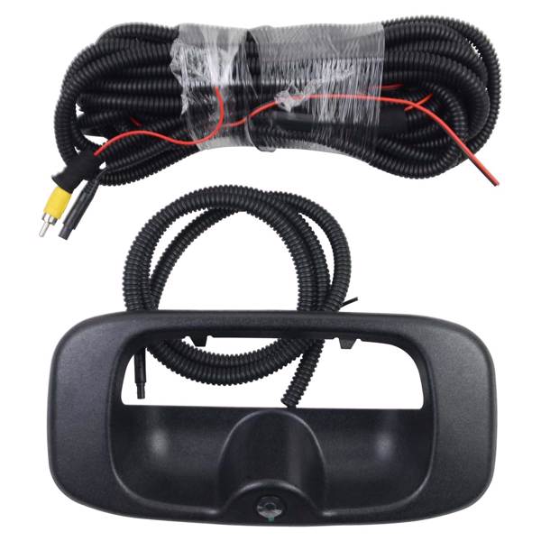 Tailgate Rear View Camera Car Backup w/ Wiring& Handle Bezel for Chevy Silverado