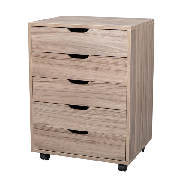 Five Drawers MDF With PVC Wooden File Cabinet Gary