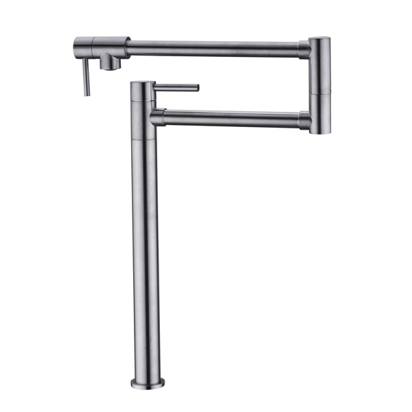 Pot Filler Faucet Brushed Nickel Finish with Extension Shank