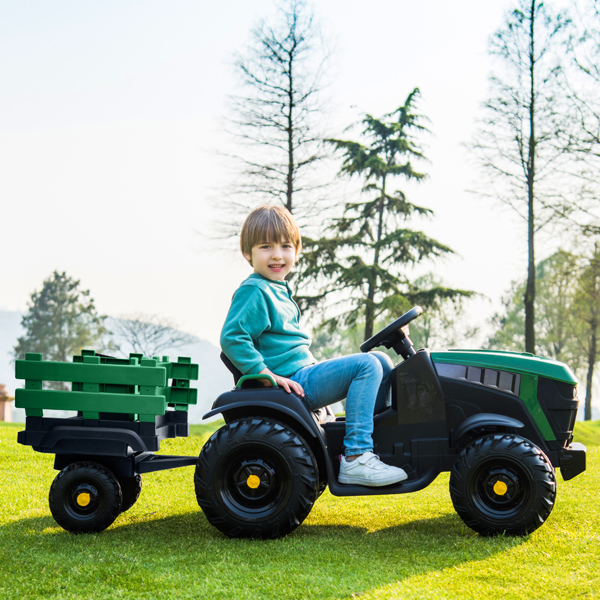 LZ-925 Agricultural Vehicle Battery 12V7AH * 1 Without Remote Control with Rear Bucket Green