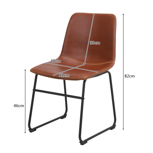 Rectangular dining table density board iron teak color with 4pcs iron bar stool low height bronze dining seat set