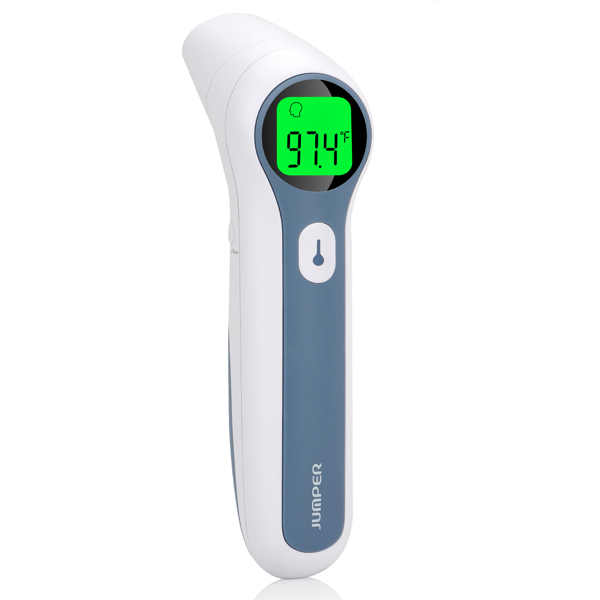 (ABC)Infrared Ear and Forehead Thermometer, Non-Contact High Accuracy Digital Thermometer, Fever Alert Instant Read Temperature Gun, 20 Temperature Data Memory, for Baby Kid Adult