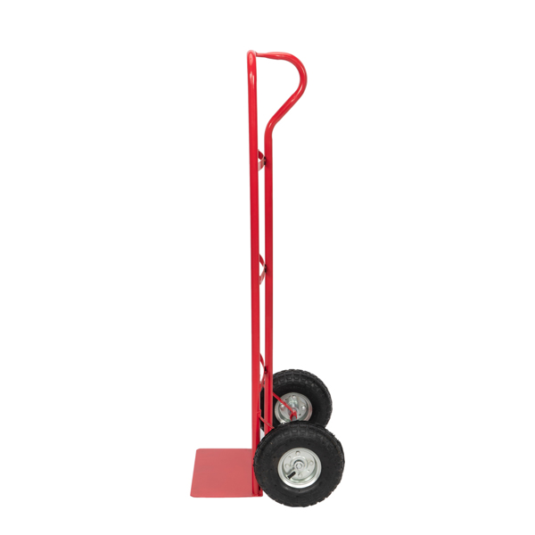 Iron Non-foldable 150kg Red British Luggage Cart