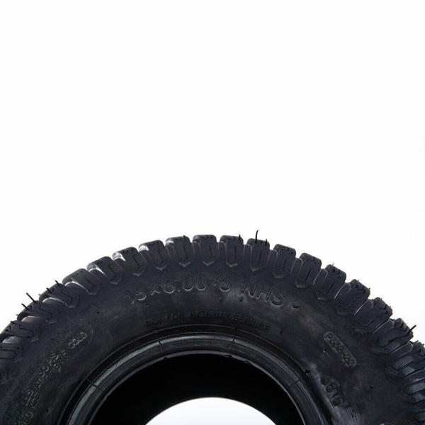 Lawn Mower Tractor tire 15x6.00-6 millionparts P332 4 Ply Color: Black