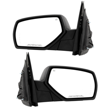 Mirror Power Fold Heated Memory Signal Puddle Smooth Pair Set of 2 for GM Pickup