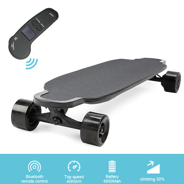 Electric skateboard with dual motor and wireless controller 40km/h speed fast charging for adults