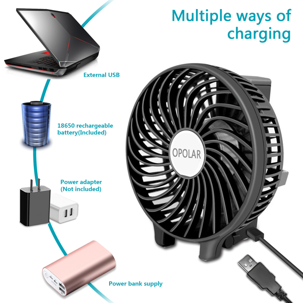 (ABC)Portable Handheld Fan,USB Rechargeable Hand Fan with 2200mAh Battery Operated, Mini Hand Held Fans 3 Speeds Adjustable, 180° Rotation Foldable Personal Desk Fan for Home Office Travel亚马逊禁售