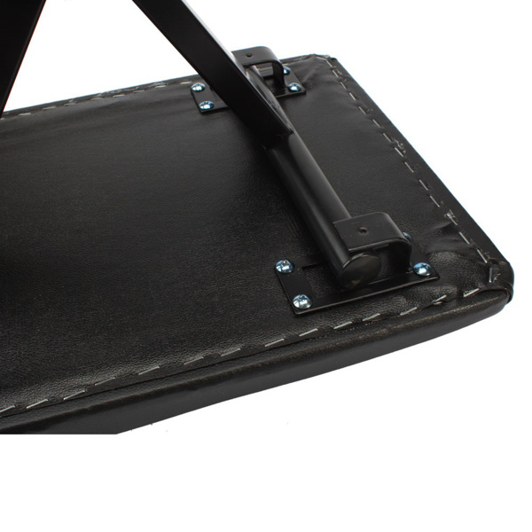【Do Not Sell on Amazon】Glarry Adjustable Folding Piano Bench Stool Seat Black