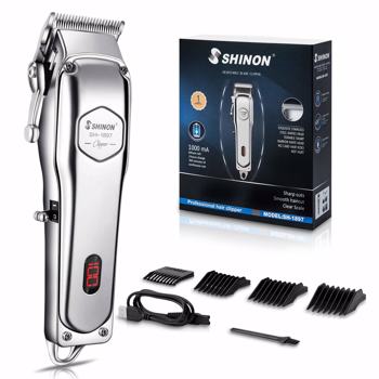 Professional Hair Clippers for Men, Quiet Cordless Hair Cutting Kit, Beard Trimmer Barber Hair Cut, Grooming Kit Machine with LED Display Rechargeable