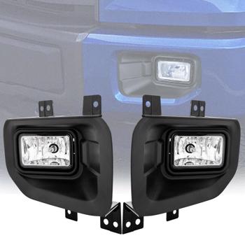 for 2015 2016 2017 Ford F-150 Clear Lens Fog Light Driving Lamps Complete Kit