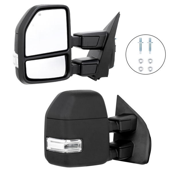 New Signal Power Heated Towing Mirror For 2017-2020 Ford F250 F350 Super Duty