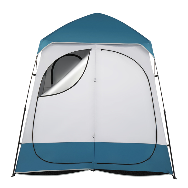 229*229*122cm Oxford Cloth Double Dressing Tent Blue/White